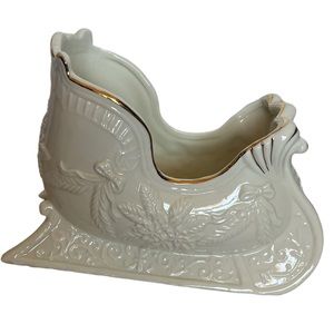 Vintage Porcelain Musical Sleigh